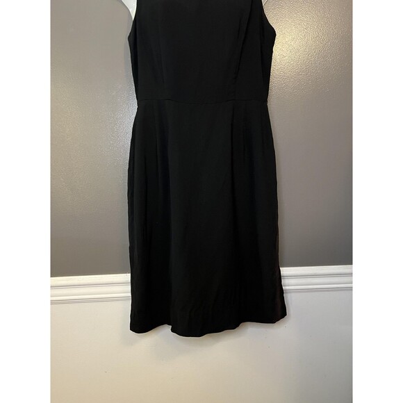 Cathy Gray Inc Dress Womens Medium Black Sleeveless Scoop Neck A-Line Cocktail - Picture 3 of 9